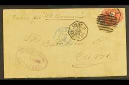 1890 (12 July) Cover Addressed To France, Endorsed 'Envio Por St. Germain', Bearing 10c Scarlet Numeral Stamp... - Messico
