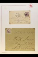 FLACQ 1900 2c Postal Envelope And 1901 Cover Bearing 1897 4c, Both Tied By FLACQ Cds's. (2 Items) For More Images,... - Mauritius (...-1967)