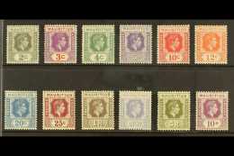1938-49 Definitives Complete Set, SG 252/63a, Very Fine Mint, The 5c With Thin. Cat £120 (12 Stamps) For... - Mauritius (...-1967)