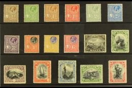 1930 Inscribed "POSTAGE & REVENUE" Complete Set, SG 193/209, Fine Mint. (17 Stamps) For More Images, Please... - Malta (...-1964)