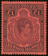 1938 £1 Brown- Purple And Black / Red, SG 114, Very Fine Mint. For More Images, Please Visit... - Leeward  Islands