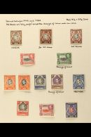 1942-52 ISSUES COMPLETE An Attractive Written Up Album Page With Perf 13½ X 13¾ 1c (all Three... - Vide