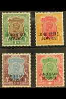 JIND OFFICIAL 1927-37 1r, 2r (watermark Upright), 5r, And 10r, SG O58/O61, Fine Mint. (4 Stamps)  For More Images,... - Other & Unclassified