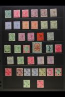1882-1902 MINT QUEEN VICTORIA SELECTION Presented On A Stock Page. Includes The 1882-90 Star Watermark Set Of All... - Other & Unclassified