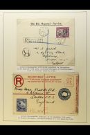 1895-1936 REGISTERED COVERS Includes 1995 2d Reg Env (size H) To London Bearing 2½d Strip Of Three, 1934 3d... - Grenada (...-1974)