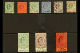 1904-08 Complete Definitive Set, SG 56/64, Mint, The 4s With Some Toned Perfs On The Back, Most Others Fine. (9... - Gibraltar