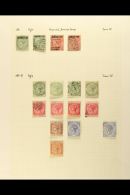 1886-1949 MINT & USED COLLECTION On Leaves, Inc 1886-87 To 2d & 4d Mint, 1889 Surcharges 10c (x2) Used,... - Gibilterra