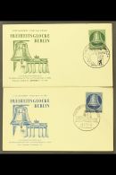 1953 10pf Green & 30pf Blue Freedom Bell (Michel 102 & 104), Very Fine Used On Illustrated Unaddressed... - Altri & Non Classificati