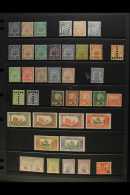 TUNISIA 1888-1945 ALL DIFFERENT MINT COLLECTION Presented On Stock Pages. Includes 1888-93 Plain Background... - Other & Unclassified