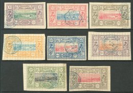 SOMALI COAST 1894-1900 15c To 2f Imperf Values, Quadrille Paper, Yv 11/18, Very Fine Used. (8 Stamps) For More... - Other & Unclassified