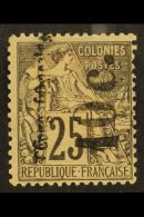 CONGO 1891 10c On 25c, Small "O", Reading Upwards, Yv 7c, Fine Mint Showing Partial Doubling To Congo Francais.... - Other & Unclassified