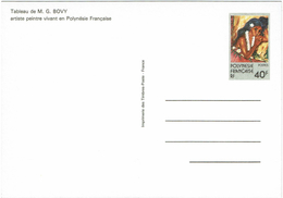BR39 - POLYNESIE FRSE EP CP TABLEAU DE G. BOVY - Enteros Postales