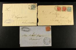 1869-1886 RAILWAY & TPO's COVERS. Cover And Two Entires, Inc 1869 "K.D.O.P.A. Hamburg", 1884 "181" Numeral... - Altri & Non Classificati