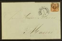 1863 HAMBURG ENTIRE LETTER. (7th May) Entire Letter To Marne, France Bearing An 1858 4s Brown, Mi 7a, SG 16, Tied... - Other & Unclassified