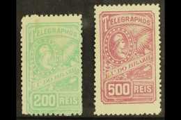 TELEGRAPHS 1899 200r Green And 500r Lilac, Yv 8/9, Very Fine And Fresh Mint. (2 Stamps) For More Images, Please... - Altri & Non Classificati