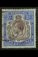 1918-22 KGV Key-type 2s Purple And Blue/blue With WATERMARK REVERSED, SG 51bx, Very Fine Cds Used. Rare! (17 SG... - Bermuda