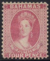 1882 4d Rose, Wmk Crown CA, Perf 12, SG 41, Mint With Part Original Gum. For More Images, Please Visit... - Other & Unclassified