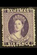 1863-77 6d Deep Violet, Wmk Crown CC, Perf.12½, SG 31, Fine, Never Hinged Mint, BP Basel Certificate... - Other & Unclassified