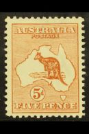 1913-14 5d Chestnut Kangaroo, Die II, SG 8, Fine Mint.  For More Images, Please Visit... - Other & Unclassified