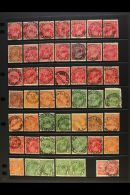 1910's-1930's QUEENSLAND POSTMARKS ON KGV HEAD ISSUES. An Interesting Collection Of Used Stamps Handpicked For... - Altri & Non Classificati