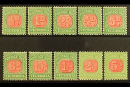 VICTORIA POSTAGE DUES 1895-96 Set Complete, SG D11/20, Very Fine Mint (10 Stamps) For More Images, Please Visit... - Altri & Non Classificati