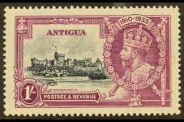 1935 1s Slate And Purple, Silver Jubilee, Variety "Dot By Flagstaff", SG 94h, Superb Never Hinged Mint. Scarce.... - Other & Unclassified