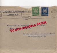 ALLEMAGNE- FRANKFURT - GEBRUDER GRUNEBAUM- A PIERRE PERUCAUD MEGISSERIE SAINT JUNIEN-1926 - 1900 – 1949