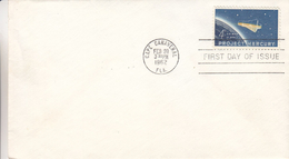 Etats Unis - Lettre De 1962 - Espace - Mercury - North  America