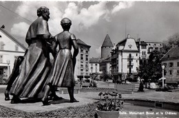 Bulle Monument De L'Abbé-Bovet Et Le Château - Bulle