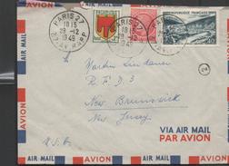 3123  Carta Aérea Paris 1949 - 1927-1959 Brieven & Documenten