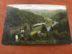 Vogtländische Schweiz Steinicht Dampflokomotive  Postkarte - Vogtland