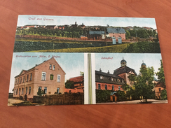 Gruss Aus Gauern Restaurant Zum Adler Bahnhof Postkarte Litho - Greiz