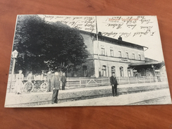 Seelingstädt Bahnhof Wünschendorf Elster Bei Greiz Postkarte - Greiz