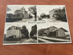 Seelingstädt Bahnhof Gasthof Postamt Wünschendorf Elster Bei Greiz Postkarte - Greiz