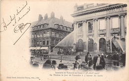 58-LILLE- INCENDIE DU THEATRE DE LILLE 1903, - Lille