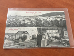 Wünschendorf Gasthof Zur Eisenbahn Elster Bei Greiz Postkarte - Greiz