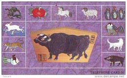 Télécarte TAUREAU * VACHE (685) COW * BULL * KOE * STIER * ZODIAQUE * ZODIAC * STERNZEICHEN * HOROSCOOP * PHONECARD - Mucche