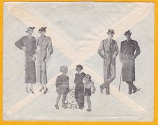 1938 - Enveloppe Commerciale Illustrée, Vêtements OSKA, D' Istamboul Vers Paris - T. Seul - Cad Arrivée - Storia Postale