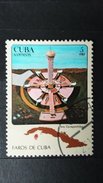 RARE CUBA 1983 FAROS 5 CORREOS USED STAMP TIMBRE - Neufs