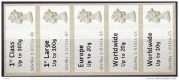 Great Britain 2008 Post And Go Type One Strip 0f 5 NEW PRICE - Post & Go (distribuidores)
