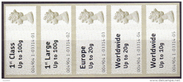 Great Britain 2008 Post And Go Type One Strip 0f 5 NEW PRICE - Post & Go (distributeurs)