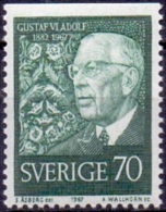 ZWEDEN 1967 70-re Gustaf VI Driezijdig Getand PF-MNH - Nuovi