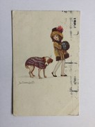 AK   BOMPARD   GIRL WITH DOG - Bompard, S.