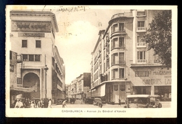 Casablanca - Avenue Du General D'Amade / Postcard Circulated, 2 Scans - Casablanca