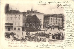 T4 Fiume, Piazza Scarpa, Edgar Schmidt / Square, Market (EM) - Zonder Classificatie