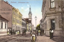 ** T2 Belovár, Bjelovar; Blühweissova Ulica, Ljekarna K Andjelu / Street View With Pharmacy - Zonder Classificatie