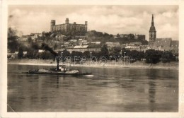 T2/T3 Pozsony, Pressburg, Bratislava; Uszály és GÅ‘zhajó, Vár / Barge, Steamship,... - Non Classificati