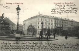 T2/T3 Pozsony, Pressburg, Bratislava; Színház Tér, Villamos, Hotel Savoy Szálloda /... - Non Classificati