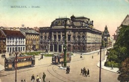 T2/T3 Pozsony, Pressburg, Bratislava; Színház, Villamosok / Divadlo / Theatre, Trams (EK) - Non Classificati