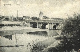 T2/T3 Ipolyság, Sahy; Folyópart Híddal / River Bank With Bridge (EK) - Non Classificati